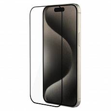 Защитное стекло Bravo Style для iPhone 15 Pro 6D Full Screen (С черной рамкой)