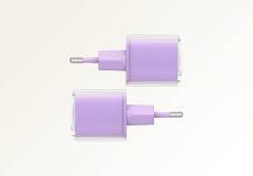 Сетевое зарядное устройство ACEFAST A53 Sparkling PD30W GaN USB-C (Фиолетовое)