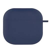 Чехол силиконовый для наушников Apple AirPods 4 (Темно-синий)