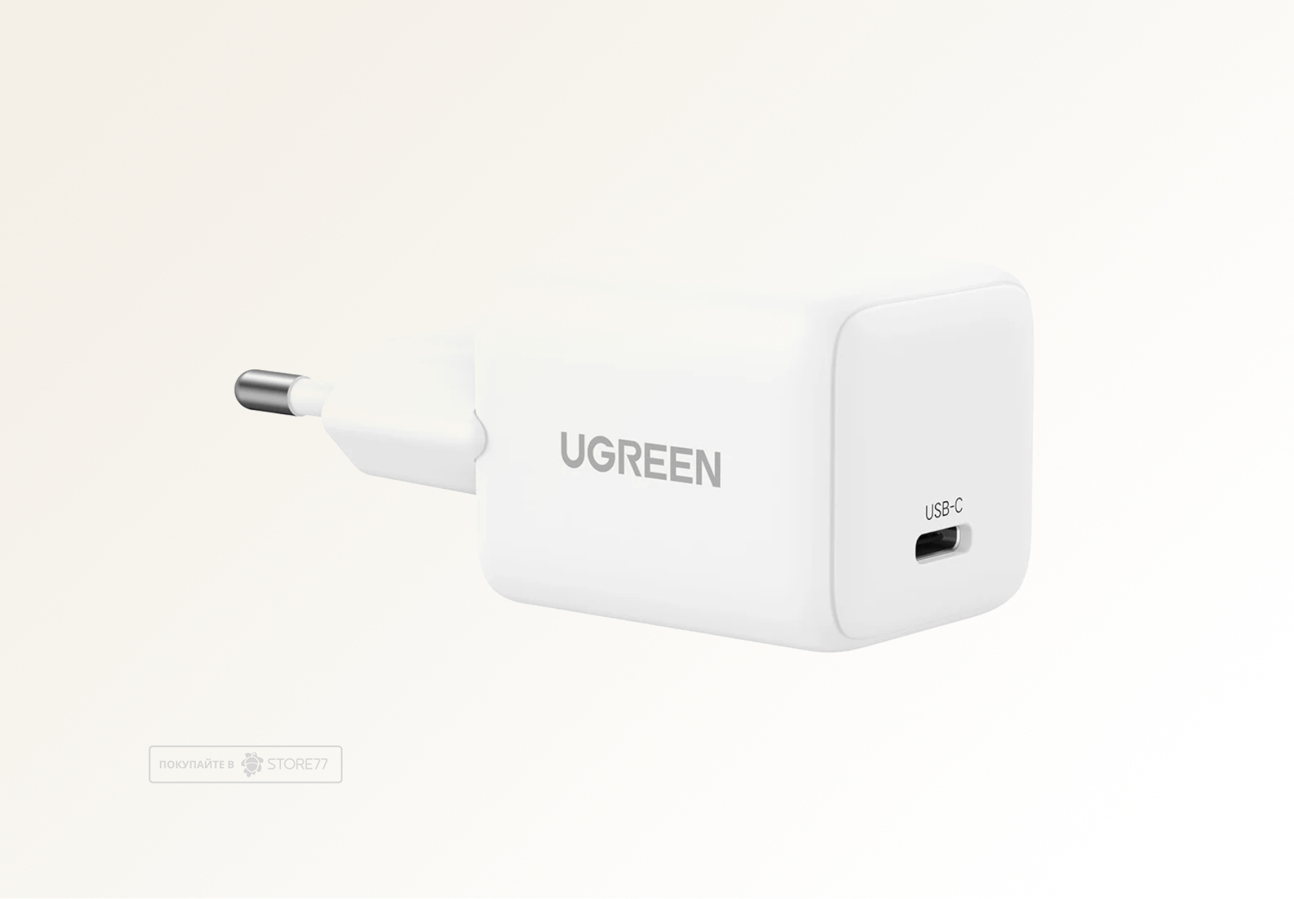 Сетевое зарядное устройство UGREEN X512 Mini 20W GaN USB-C (Белое)