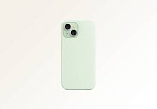 Чехол Protect для iPhone 15 Magsafe Silicon Case (Soft Mint)
