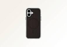 Чехол Gurdini Ocean Case with MagSafe для iPhone 16 (Черно-прозрачный)