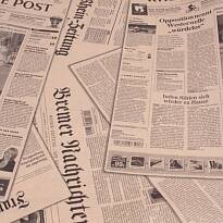 Подарочная упаковка "Газета черный"