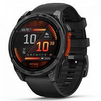 Умные часы Garmin FENIX 8 47mm Amoled Slate Gray With Black Silicone Band