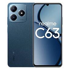 Телефон Realme C63 8/256Gb (Кожаный синий)