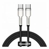 Кабель Baseus Metal USB-C - USB-C 1m (Черный)