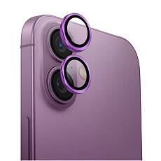 Защитное стекло на камеру Uniq для iPhone 16/16 Plus Optix AluGuard (Grape Pink)