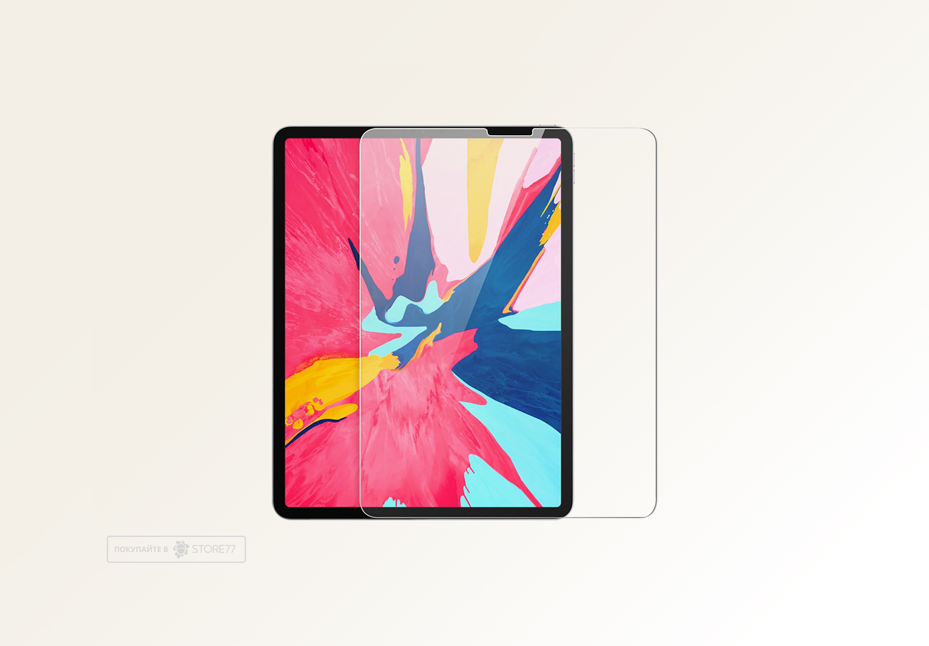 Защитное стекло для планшета iPad Pro 12.9" (Прозрачное)