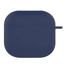 Чехол силиконовый для наушников Apple AirPods 4 (Темно-синий)