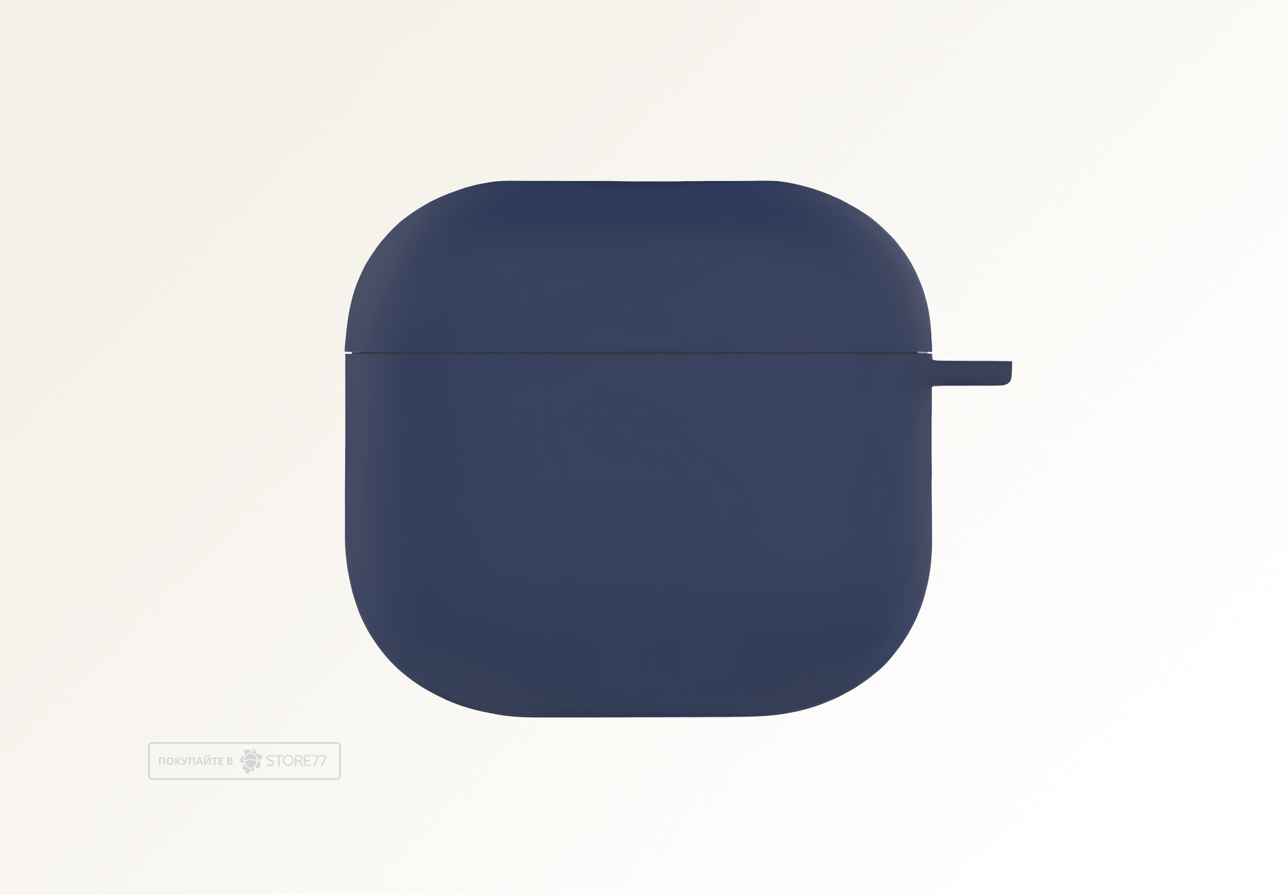 Чехол силиконовый для наушников Apple AirPods 4 (Темно-синий)