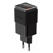 Сетевое зарядное устройство Mcdodo 70W GaN5 mini, Dual USB-C + USB-A, FC (Черное)