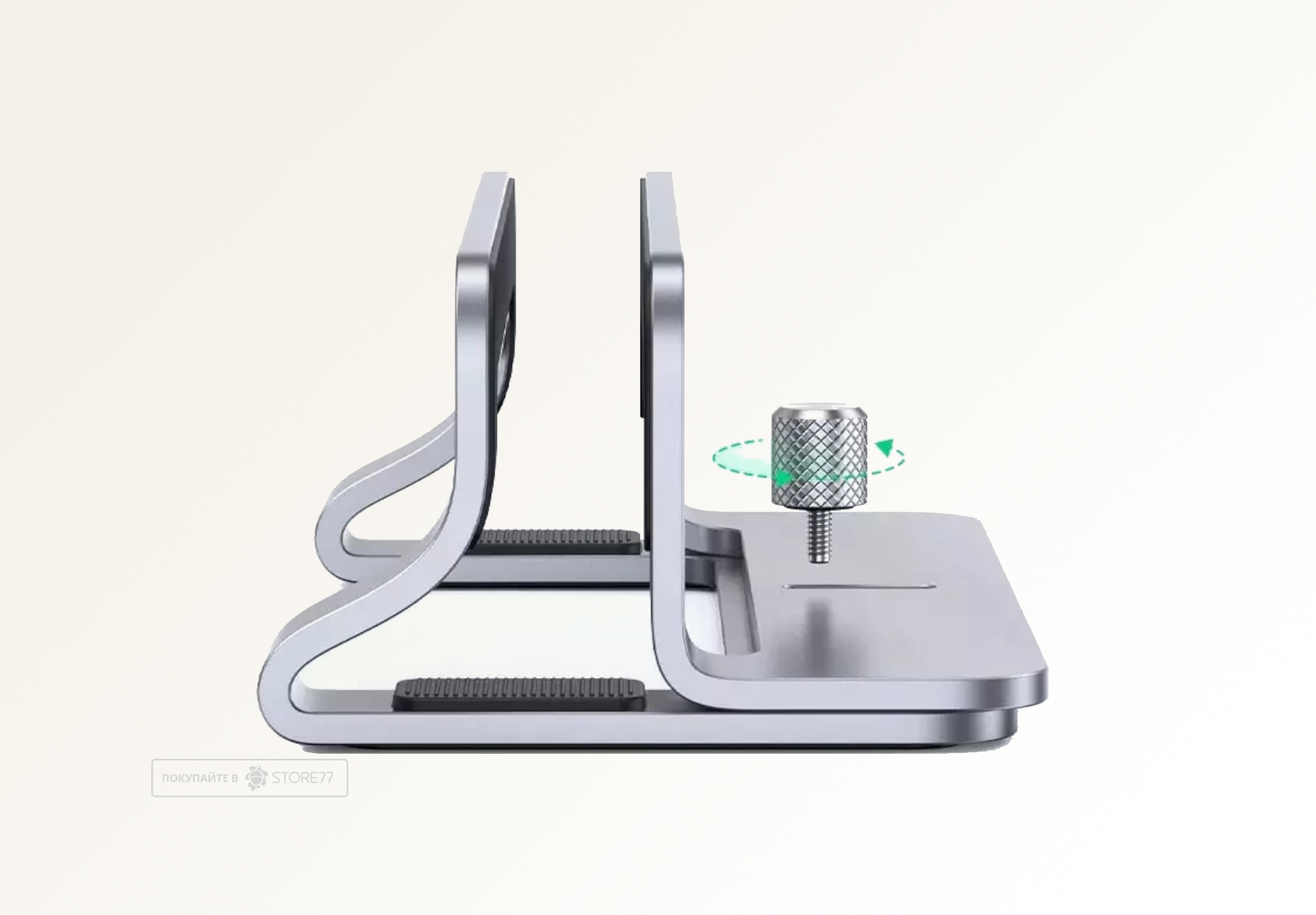 Подставка для ноутбука UGREEN LP258 Vertical Laptop Stand (Серебристая)