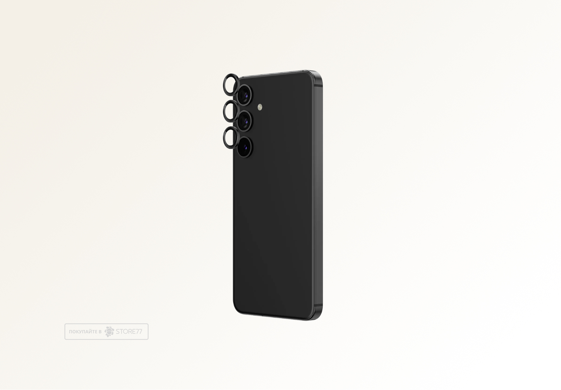 Защитное стекло на линзы камер для Samsung Galaxy S24 (Черное)