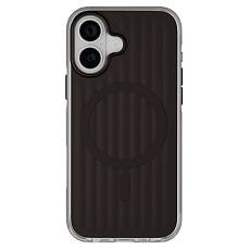 Чехол Gurdini Ocean Case with MagSafe для iPhone 16 (Черно-прозрачный)