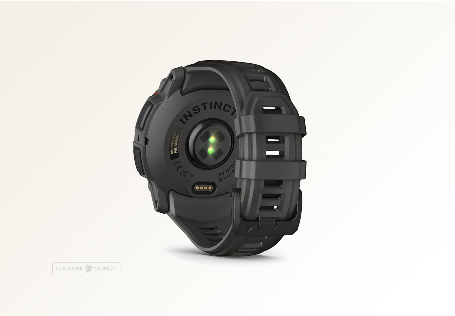 Умные часы Garmin INSTINCT 3 50 mm Solar Black/Charcoal Band