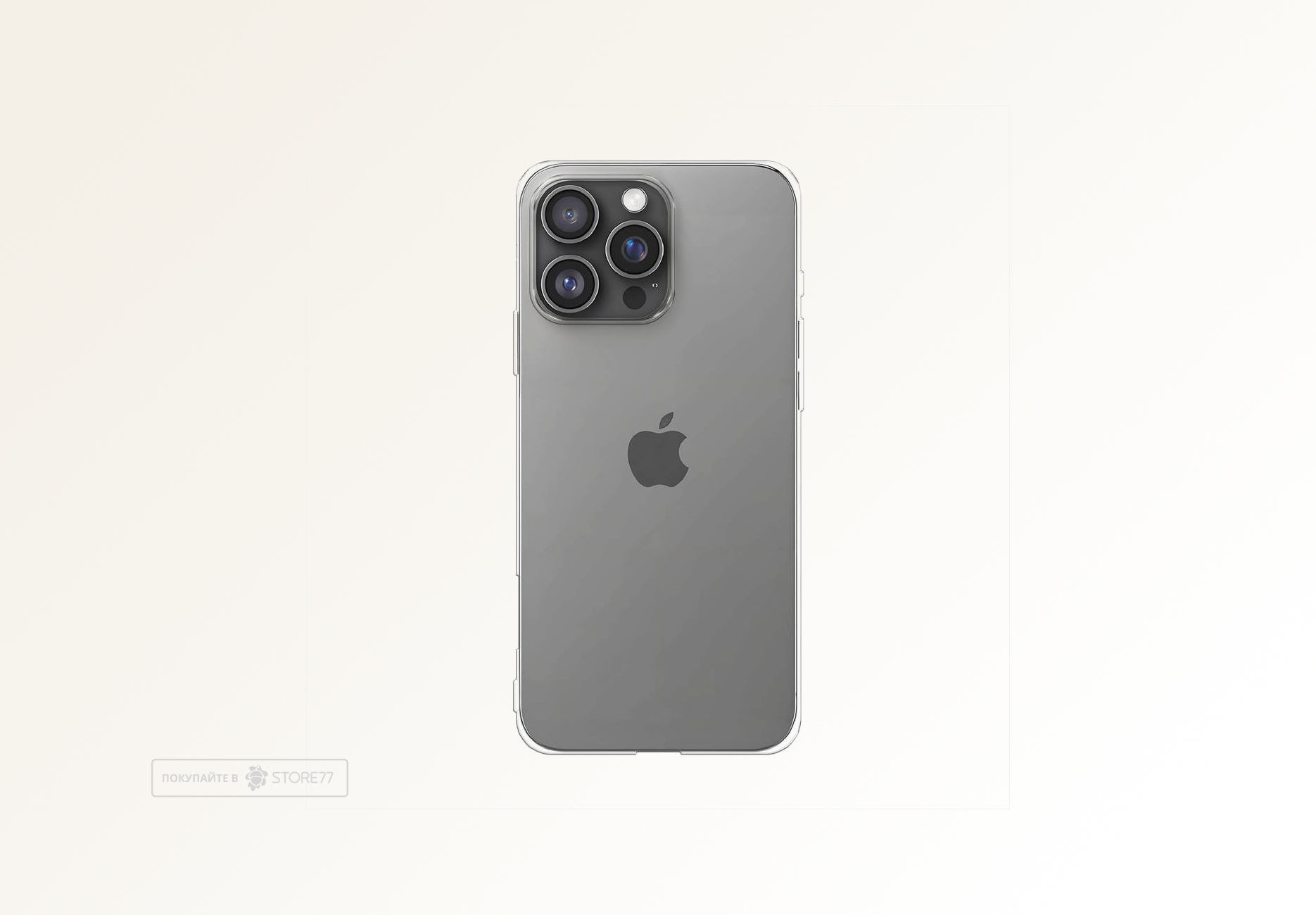 Чехол силиконовый для Apple iPhone 16 Pro плотный (Прозрачный)