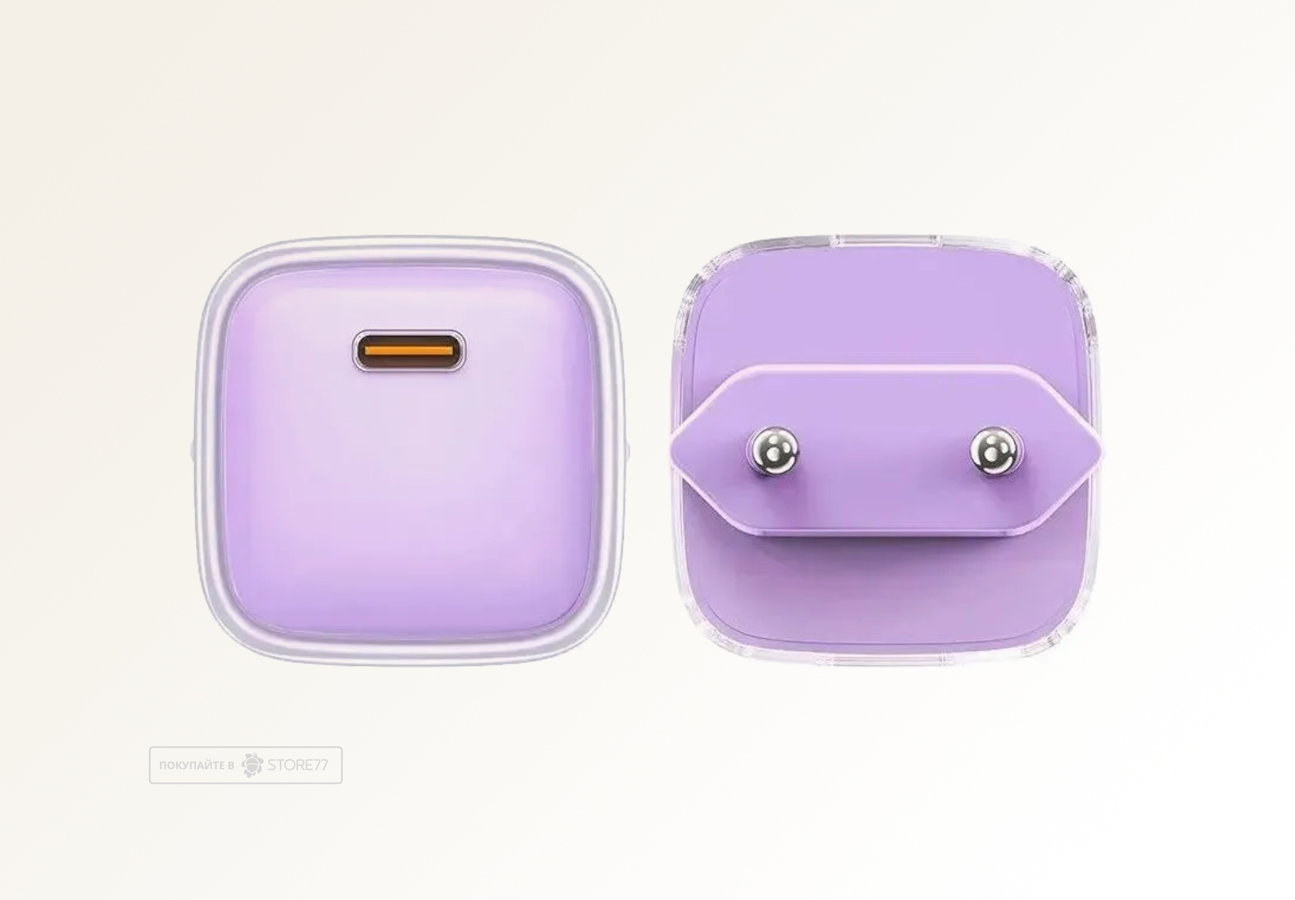 Сетевое зарядное устройство ACEFAST A53 Sparkling PD30W GaN USB-C (Фиолетовое)