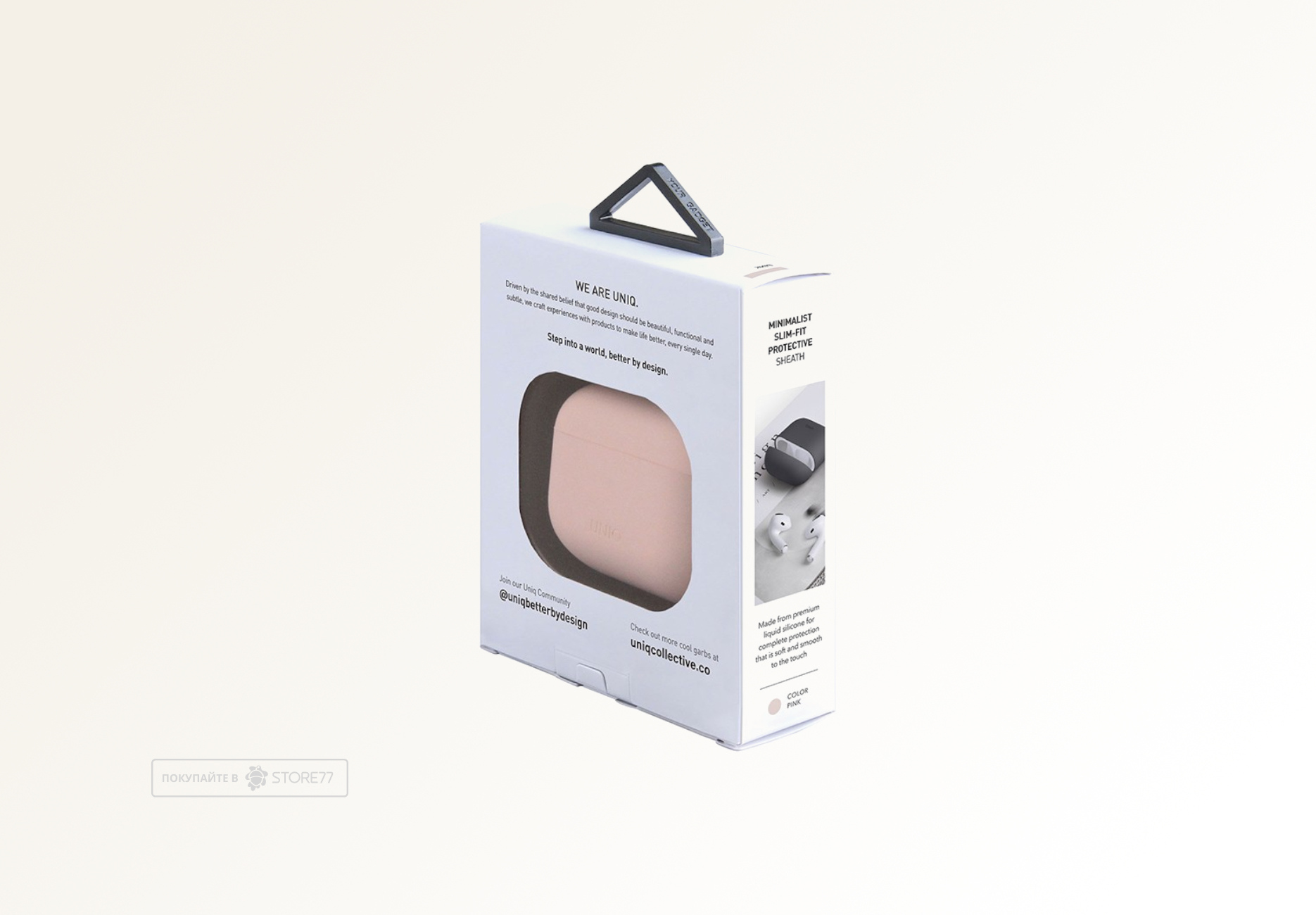 Чехол Uniq для Airpods 3 LINO Liquid silicone (Розовый)