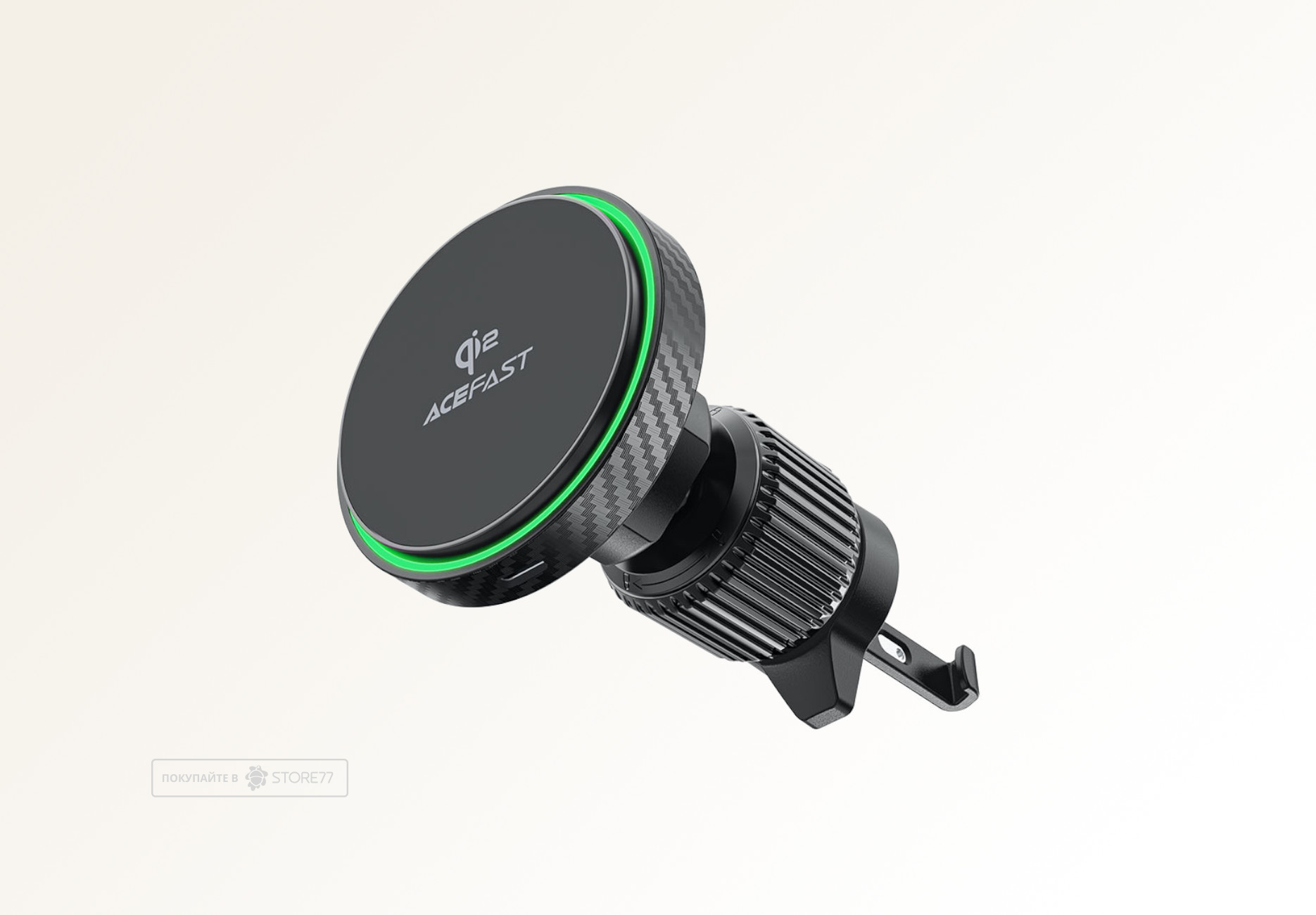 Автомобильный держатель ACEFAST D33 Magnetic Wireless Qi2 Charger 15W с MagSafe (Черный)