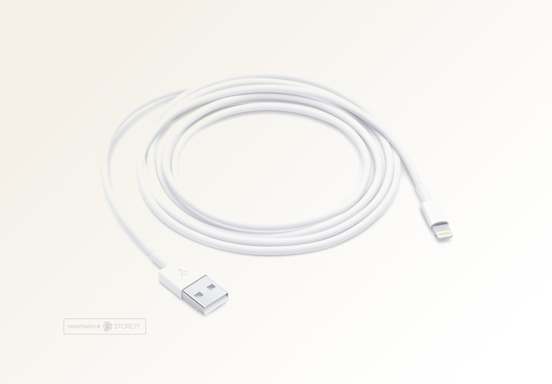 Кабель Apple USB-A - Lightning Cable 2.0m (Белый)
