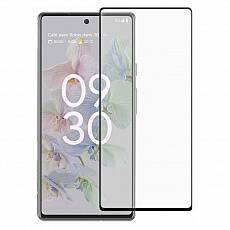 Защитное стекло для Google Pixel 6A/7A (Черная рамка)