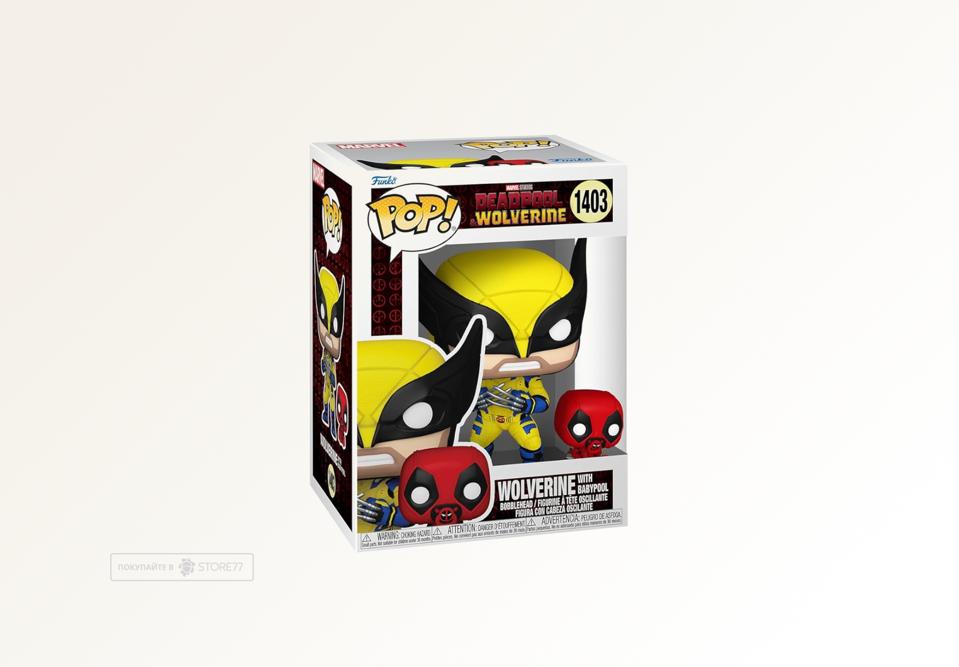 Фигурка Funko POP! Bobble Marvel Deadpool 3 Wolverine with Babypool (1403)