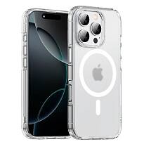 Чехол Gurdini Alba Series with MagSafe для iPhone 16 Pro (Белый матовый) 