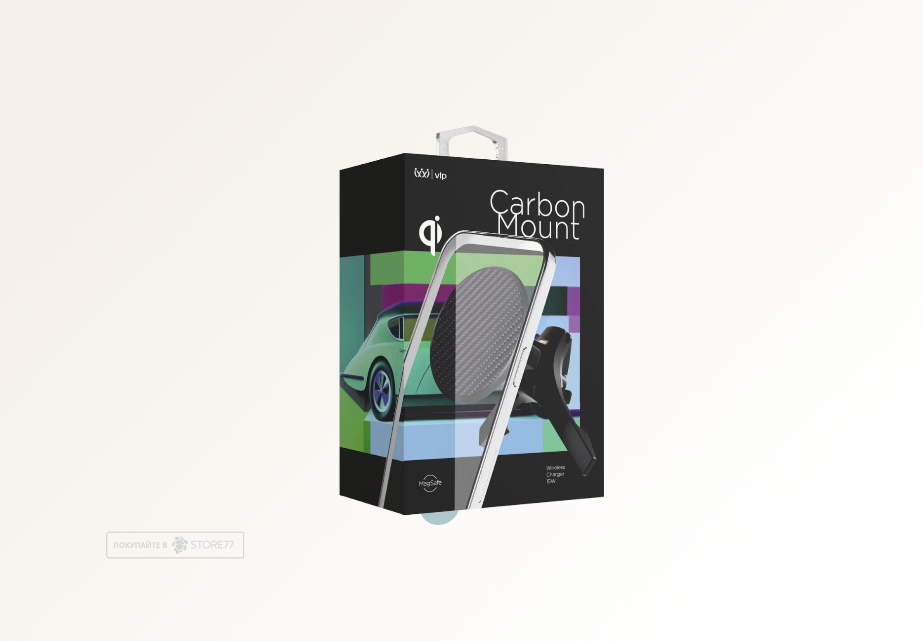 Автомобильный держатель VLP Cardon Car Mount с MagSafe (Черный)