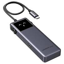 Переходник UGREEN CM888 UNO 6-in-1 2xUSB-C 3.2/2xUSB-A 3.2/HDMI 4K/PD Power Converter (Серый)