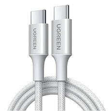 Кабель UGREEN L501 Braided USB-C - USB-C 60W PD 1м (Титан)
