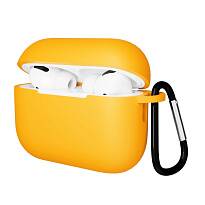 Чехол Gurdini Soft Touch для Airpods Pro 3 с карабином (Оранжевый)