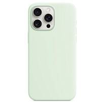 Чехол Protect для iPhone 15 Pro Magsafe Silicon Case (Soft Mint)
