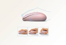 Беспроводная мышь UGREEN MU105 (Cherry Pink)