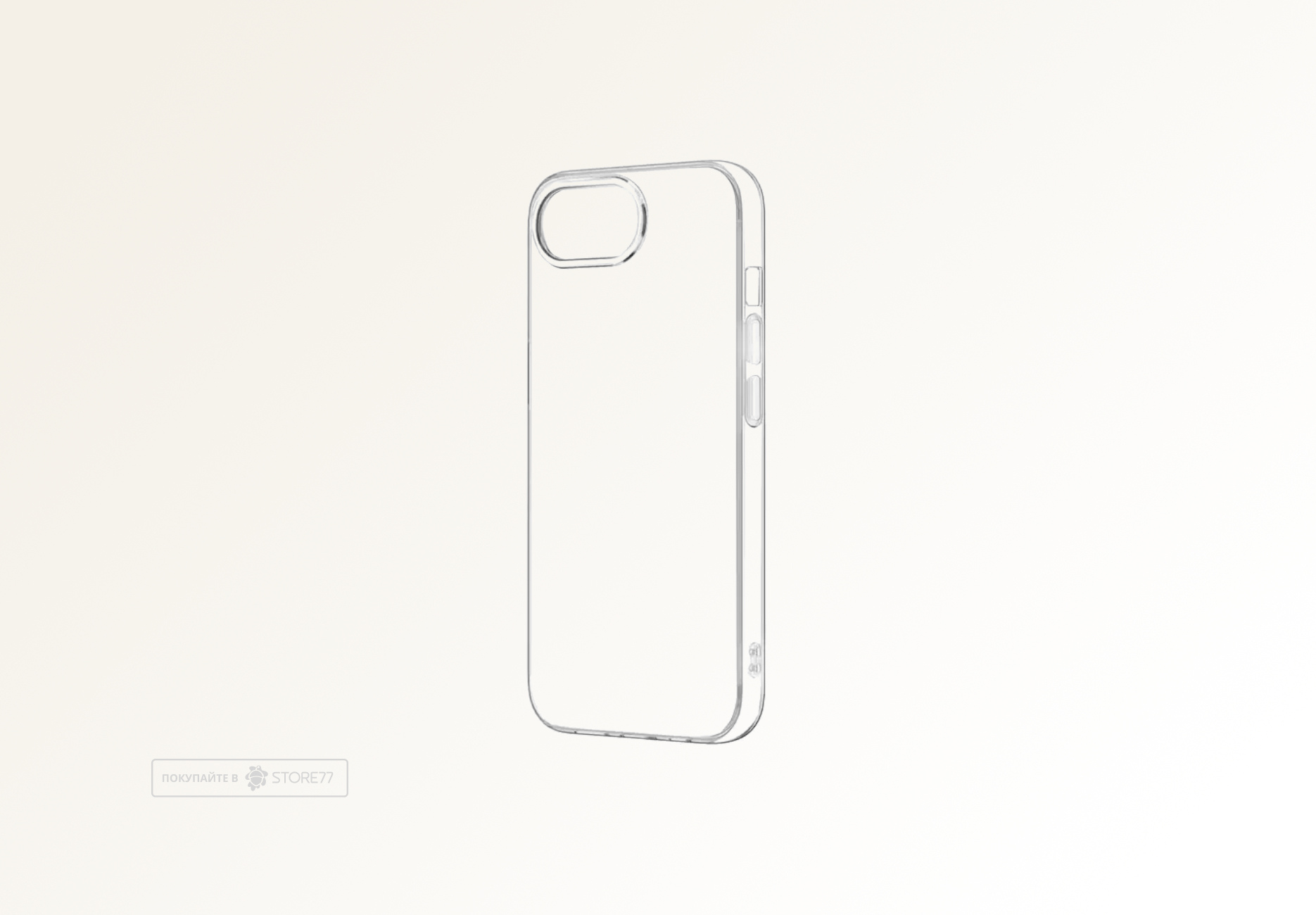 Чехол силиконовый для Apple iPhone 16е плотный (Прозрачный)