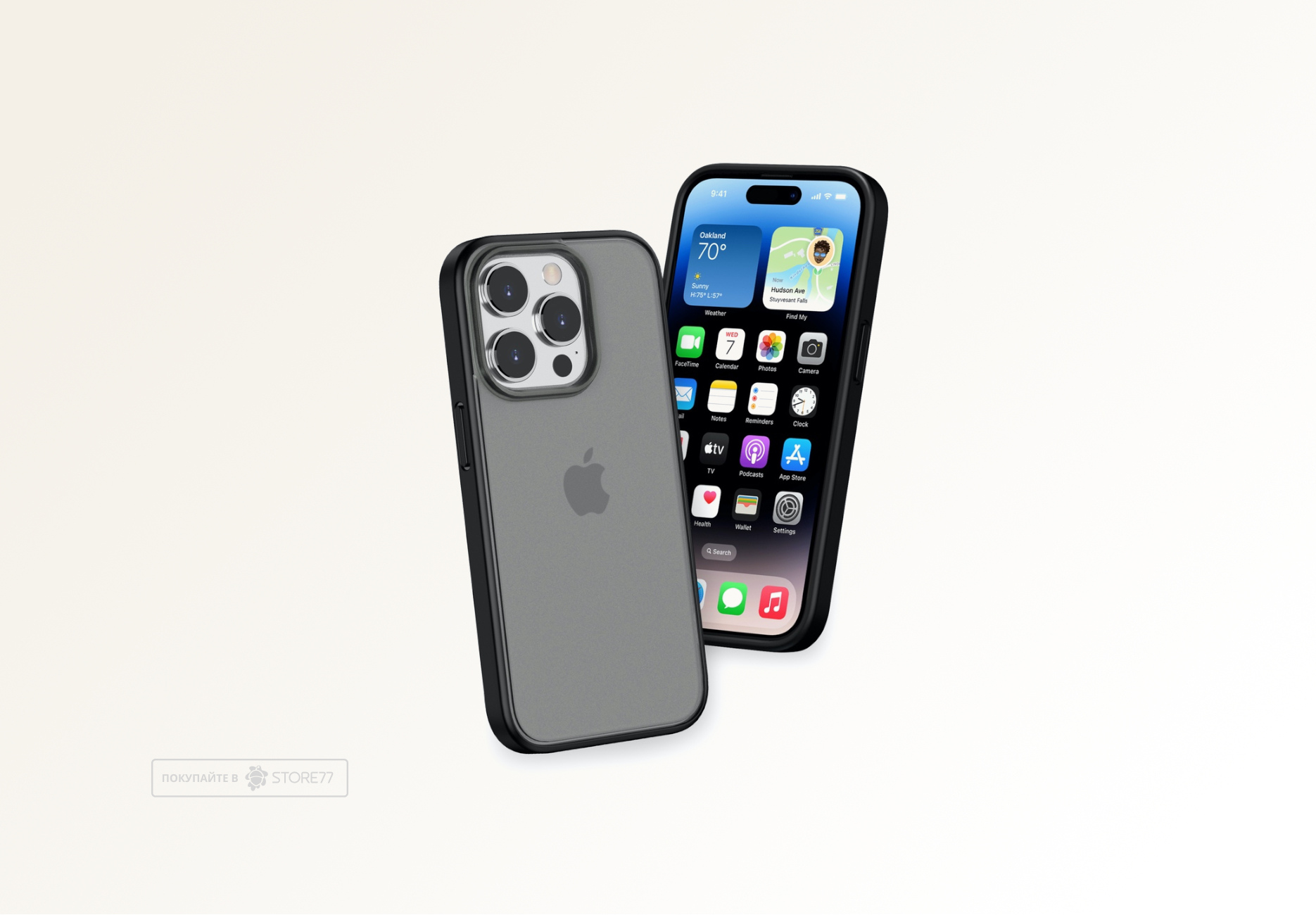 Чехол Gurdini Shockproof для iPhone 15 Pro противоударный (Черный)