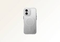 Чехол Uniq для iPhone 16 COEHL Lumino Sparkling с Magsafe (Серебристый)