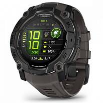 Умные часы Garmin INSTINCT 3 50 mm AMOLED Black/Charcoal Band