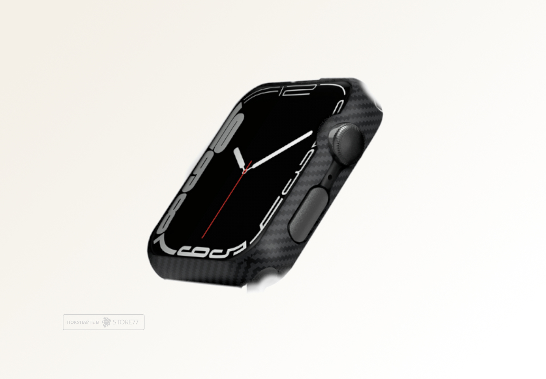 Чехол Pitaka Air Case для Apple Watch 45мм (Чёрно-серый)