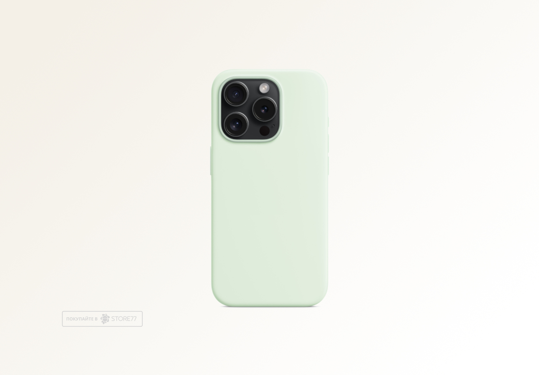 Чехол Protect для iPhone 15 Pro Silicon Case (Soft Mint)