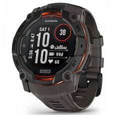Умные часы Garmin INSTINCT 3 50 mm Solar Black/Charcoal Band