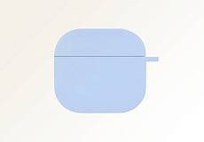 Чехол силиконовый для наушников Apple AirPods 4 (Голубой)