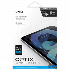 Защитное стекло Uniq OPTIX CLEAR Glass для iPad Air 10.9/Pro 11 (Прозрачное)