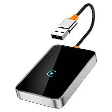 Адаптер для автомобиля Gurdini Zinc Alloy Apple CarPlay/Android Auto Bluetoth (Черный) 