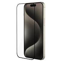 Защитное стекло Bravo Style для iPhone 15 Pro 6D Full Screen (С черной рамкой)
