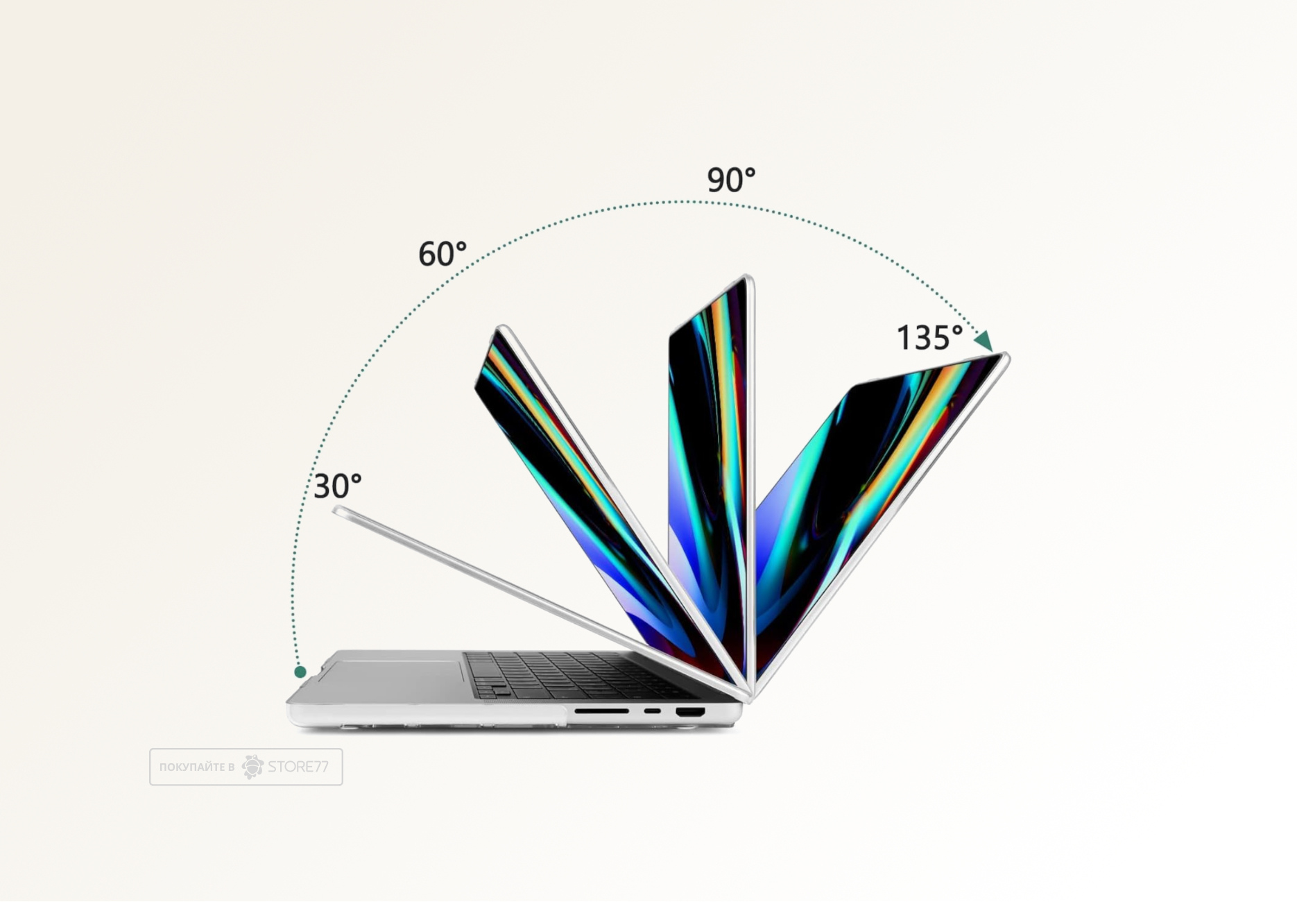 Накладка Gurdini для MacBook Pro 16" (Прозрачная)