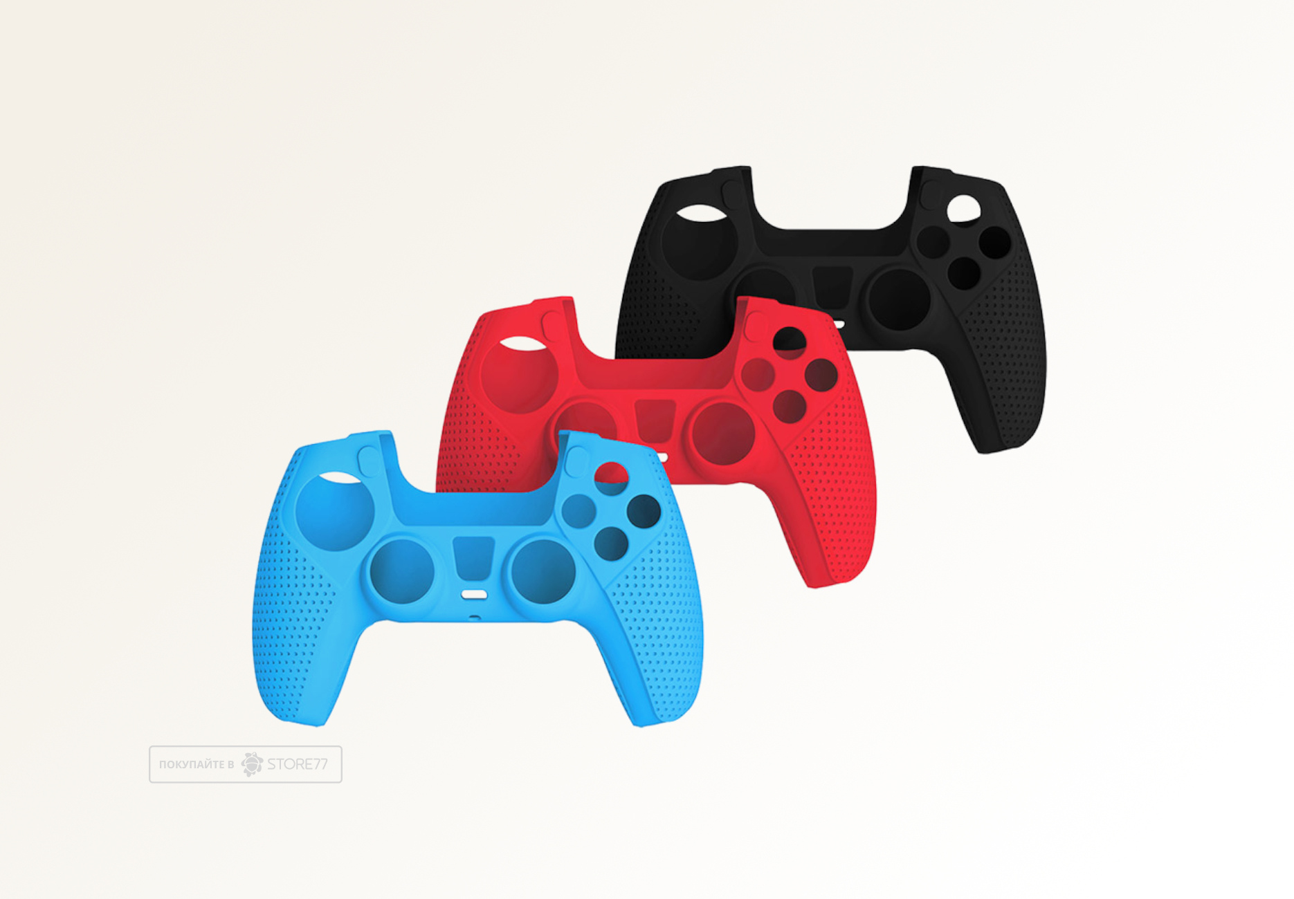 Силиконовый чехол DOBE для геймпада DualSense for PS5 усиленный (Красный)