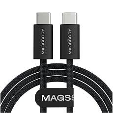 Кабель Magssory Line USB-C - USB-C, 60W 1.5м (Черный)