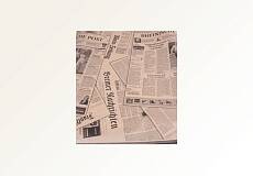 Подарочная упаковка "Газета черный"