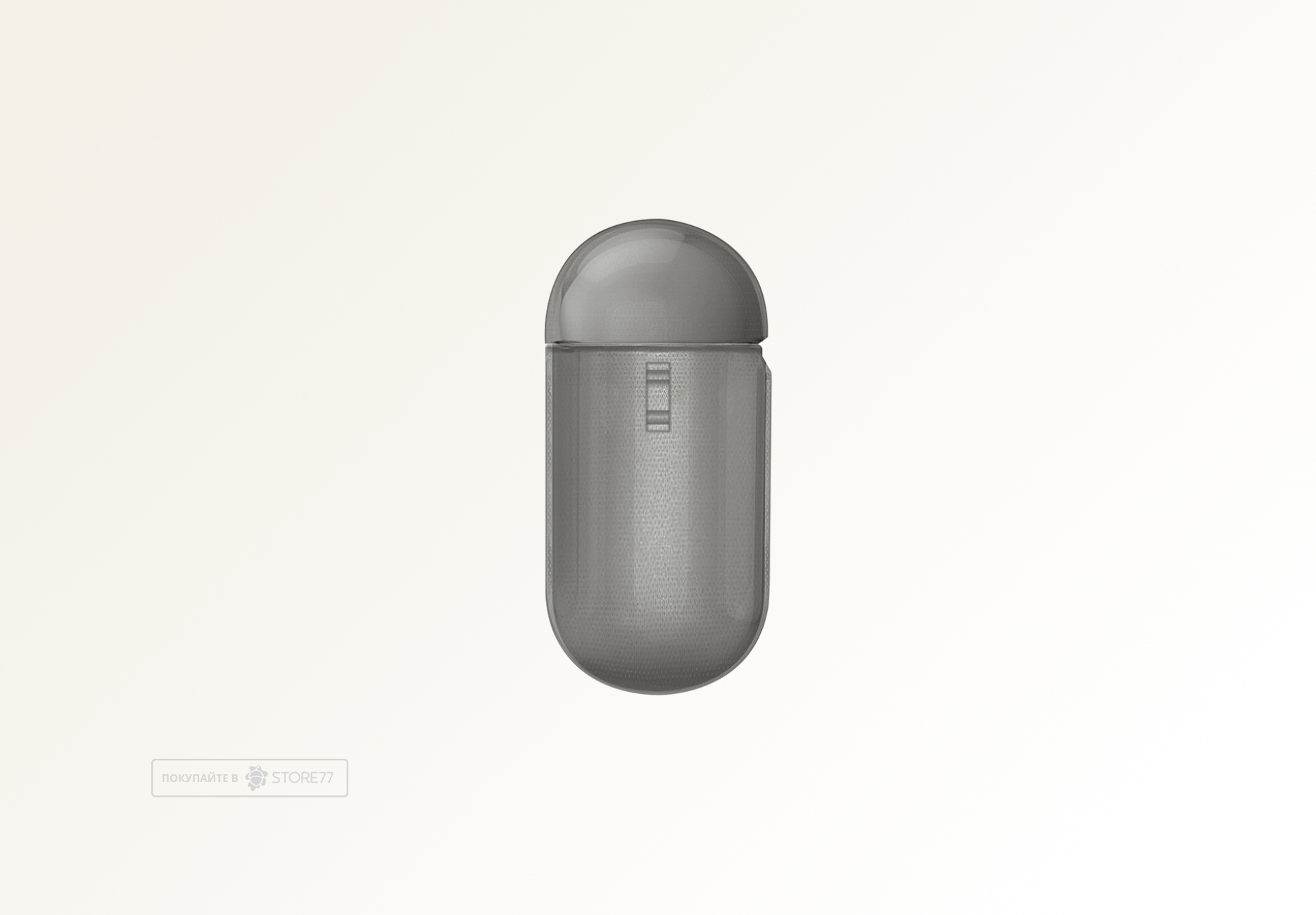 Чехол Uniq для Airpods 3 Glase TPU case with carabin (Серый)