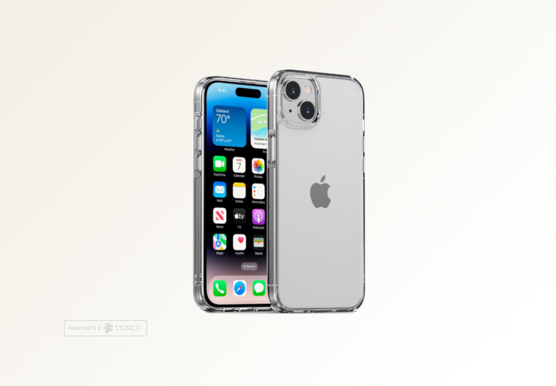 Чехол Gurdini Alba Series для iPhone 15 (Прозрачный)